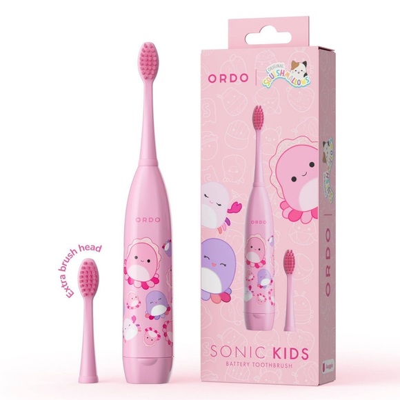 ORDO Sonic Kids’ Battery Toothbrush- Squishmallows Auggie- Pink - Picture 1 of 4
